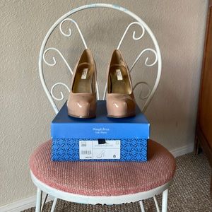 Simply Vera Hestia Blush Patent Platform Heels Size 8
